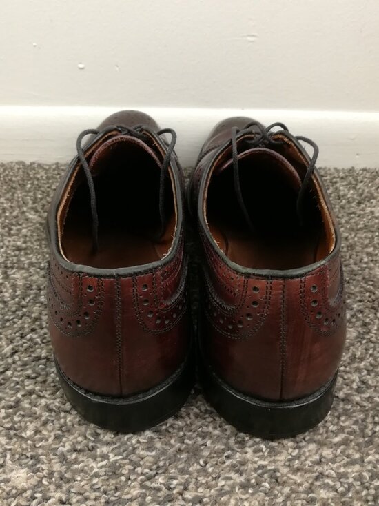 Allen Edmonds Dress Shoes McAllister 6225 Wingtip Oxford Merlot Calf Mens 12 D main image 6